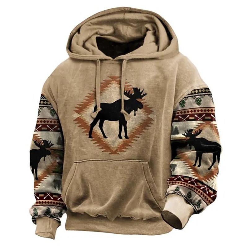 Buffalo Skull 3D Pullover Hoodie