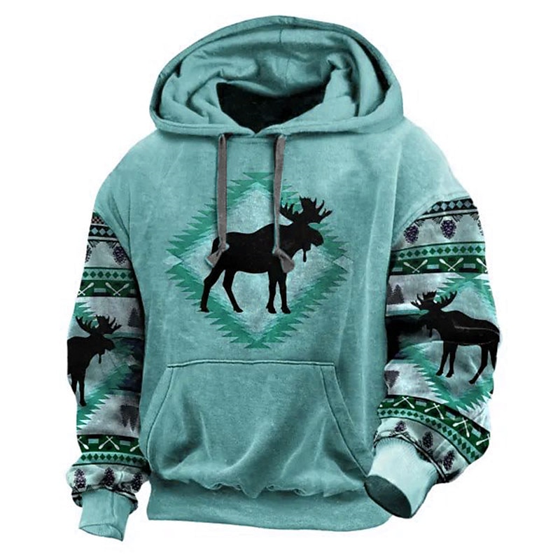 Buffalo Skull 3D Pullover Hoodie