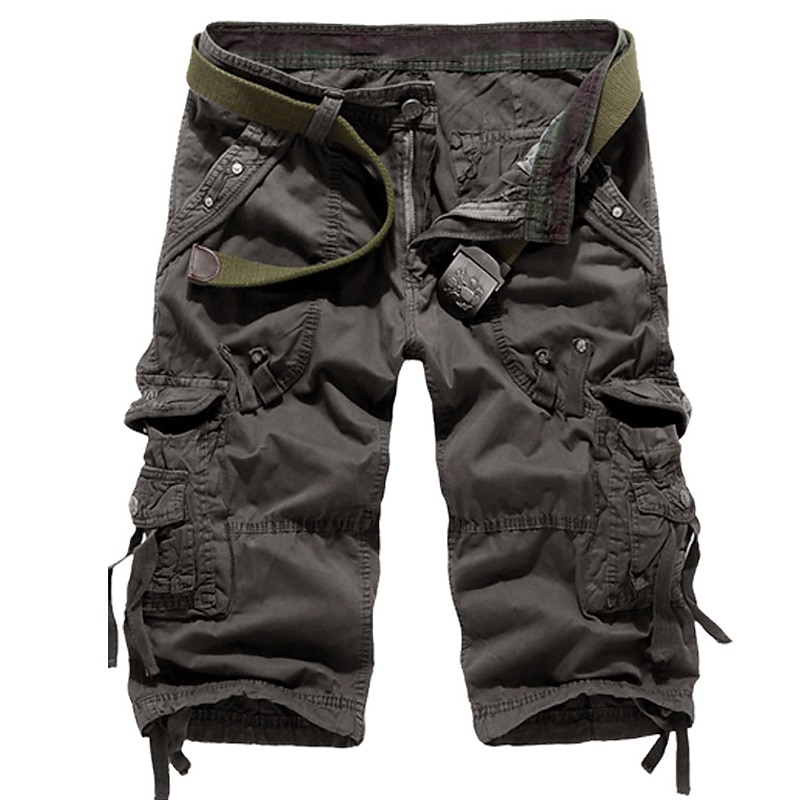 Capri Cargo Shorts with Drawstring, Casual Comfort, Streetwear